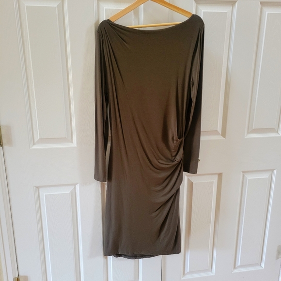 Babaton Knit Drape Dress L - Picture 2 of 4